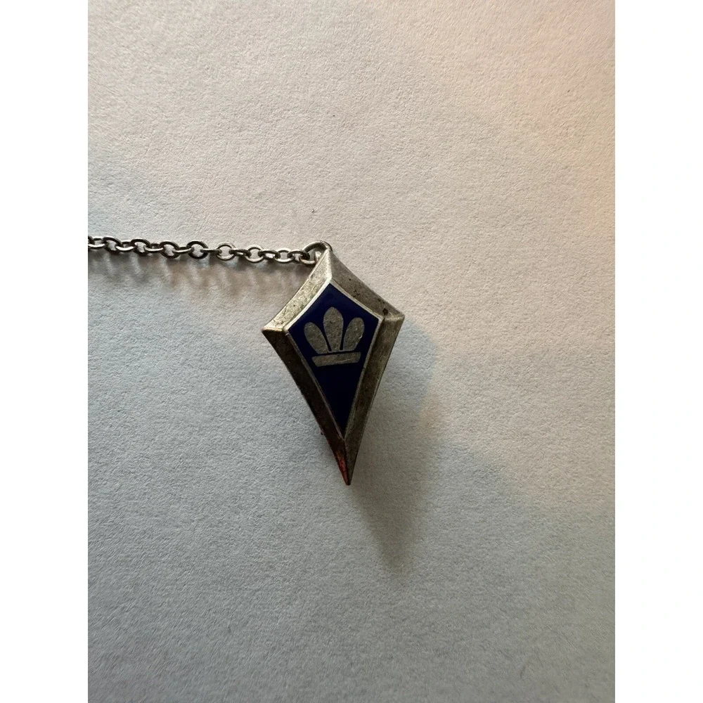 Vintage Metal Arts Co Pin Sterling Silver With Chain School Pin 2.17G